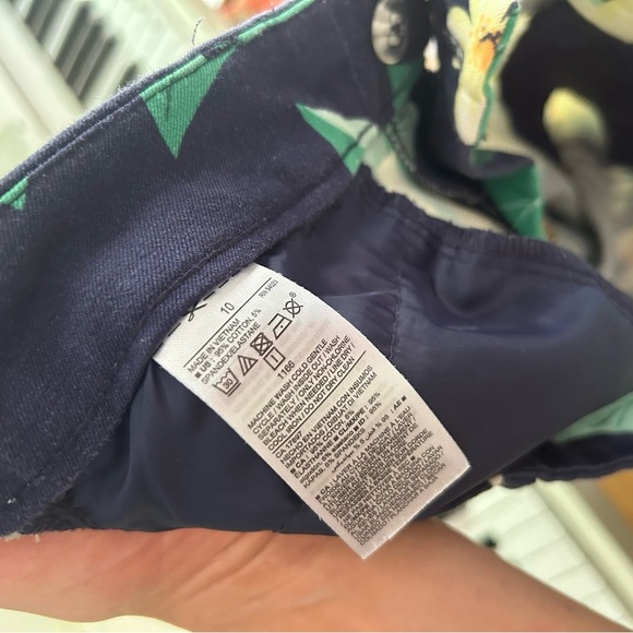 Old Navy Pixie Pants Jeans Chic Lemon Print Size 10 Stretch Skinny - Picture 7 of 16